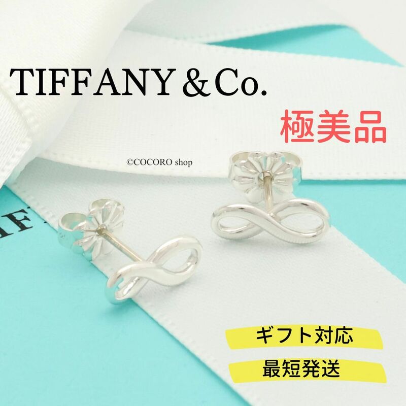 【極美品】ティファニー TIFFANY＆Co. インフィニティ スタッド ピアス AG925 