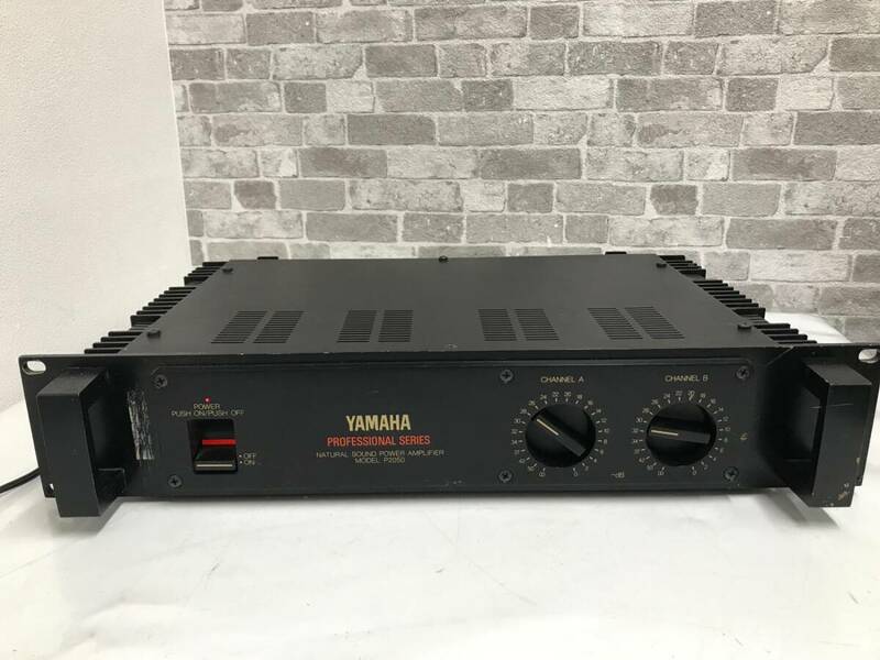 ★ジャンク扱い★ YAMAHA ヤマハ P2050 ステレオパワーアンプ NATURAL SOUND POWER AMPLIFIER ブラック