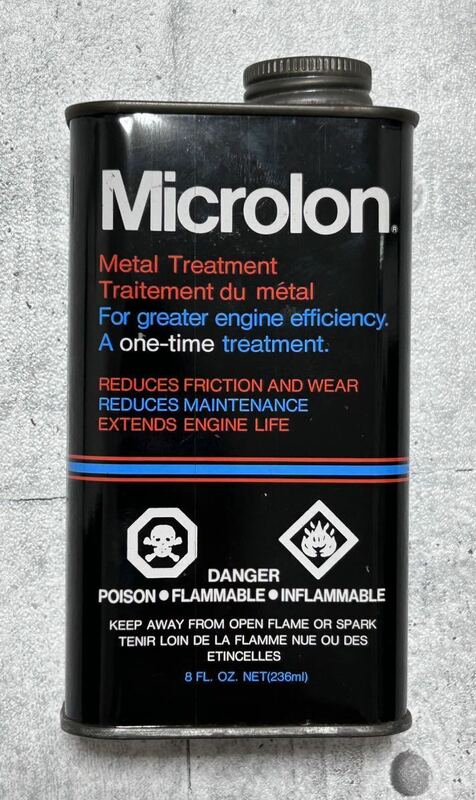 未使用品 マイクロロン オイル缶 メタルトリートメント Microlon　　金属表面処理剤 柳8407