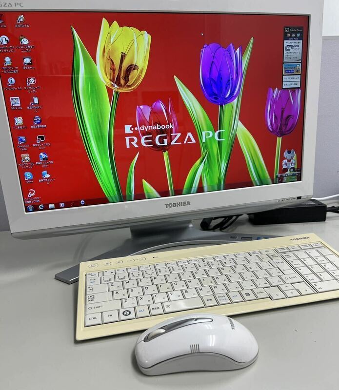 ★美品 東芝 Regza PC D711/T3E Dynabook Windows 7 Home 64bit Celeron HDD1TB メモリ4GB 21.5ワイド 地デジ DVD±R Toshiba★
