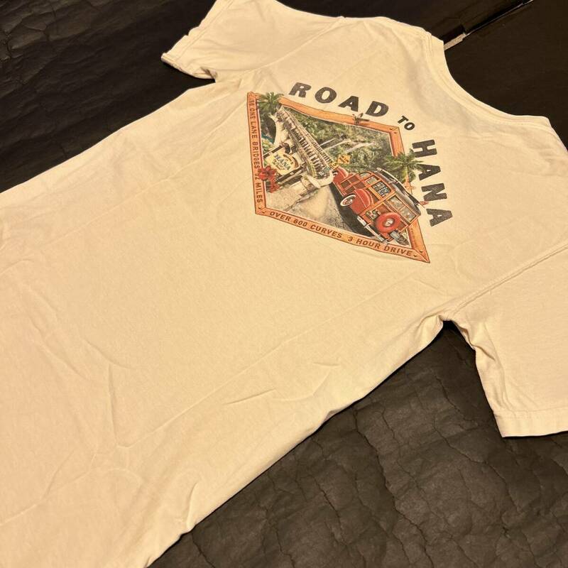 ◆即決送料込み◆ハワイ購入MALIBU SHIRTS マリブシャツ ROAD TO HANA両面プリントTシャツS◆アメリカ古着アメカジビンテージヴィンテージ