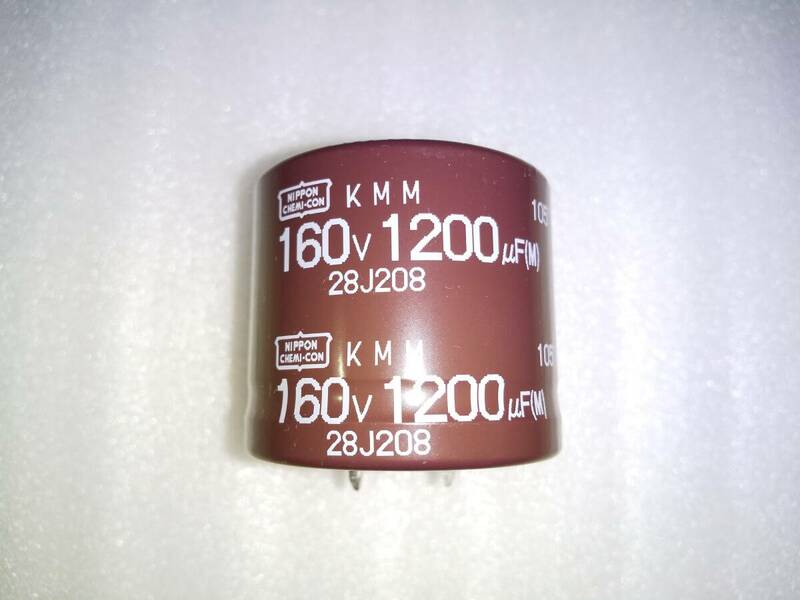 日本ケミコン　電解コンデンサー　160V　1200μF　105℃　基板端子　04