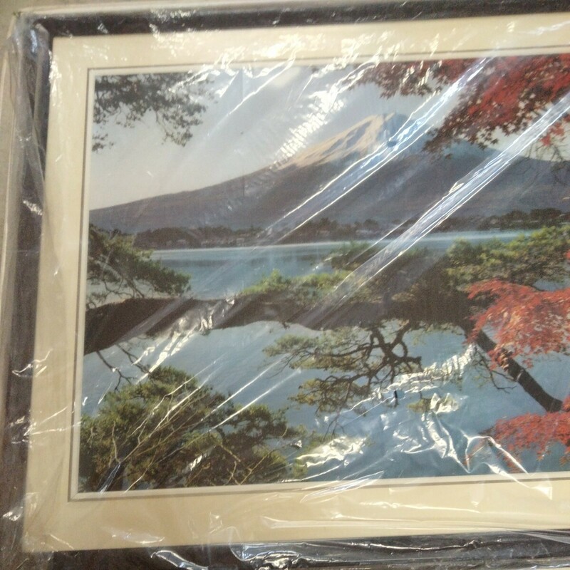 額　富士山　新品　57×72cm 　新品　