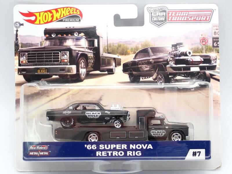 未開封☆Hot Wheels TEAM TRANSPORT‐'66 SUPER NOVA/チームトランスポート/CHEVROLET/Drag/Gasser/ドラッグ/ギャッサー REC0606500-4