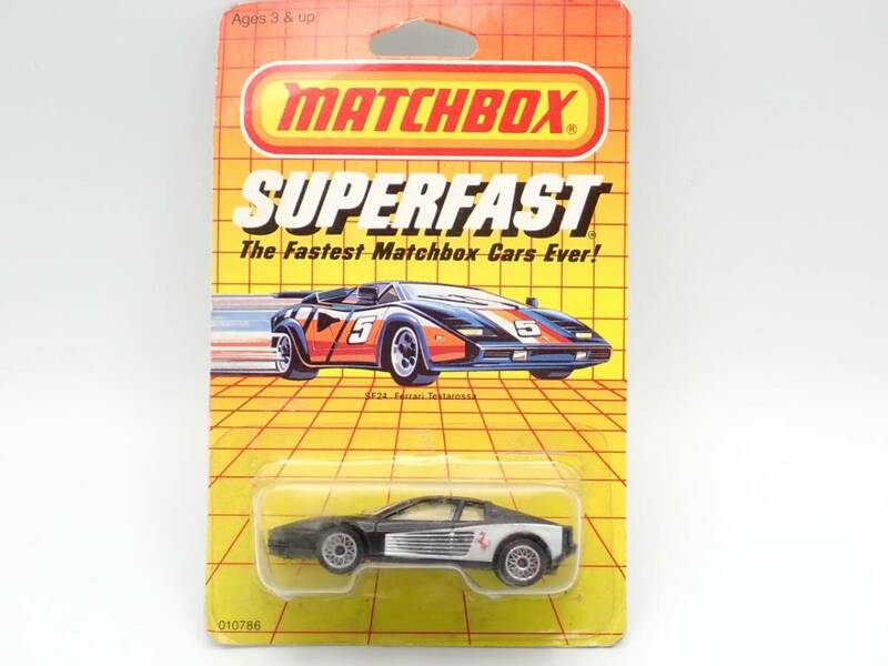 未開封☆MATCHBOX マッチボックス SUPERFAST SF24 フェラーリ Ferrari Testarossa ＃5 ミニカー REC0606500-6