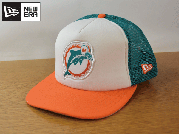 1円スタート!【未使用品】(フリーサイズ)NEW ERA 9FIFTY A-FLAME NFL MIAMI DOLPHINS ドルフィンズ ニューエラ キャップ 帽子 K372