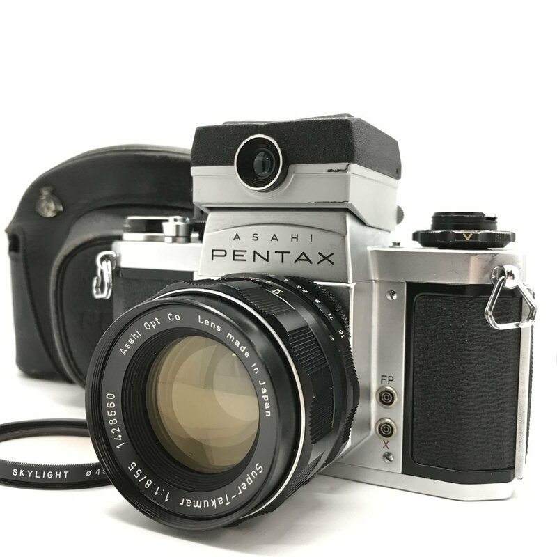 カメラ Asahi Pentax SV / Super Takumar 55mm f1.8 / meter YK 一眼レフ セット品 現状品 [7943KC]