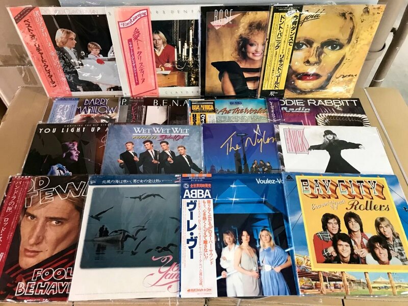 LP 美品多 ロッド・スチュワート ABBA シーナイーストン 洋楽 ポップス レコード まとめ 帯付含 32点セット [1679ST]