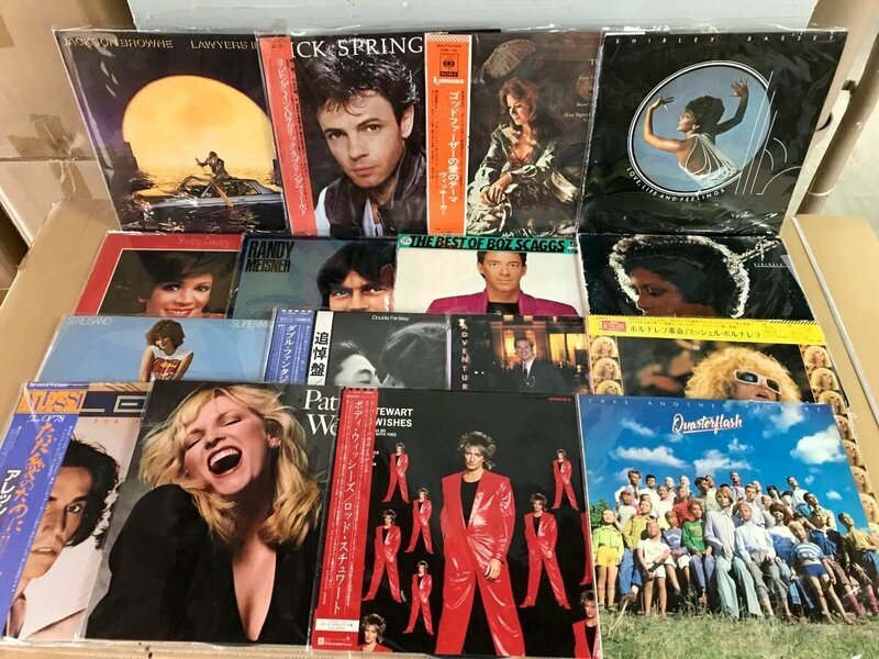 LP 美品多 ジョンレノン シャーリーバッシー 洋楽 ポップス レコード まとめ 帯付含 32点セット [1680ST]