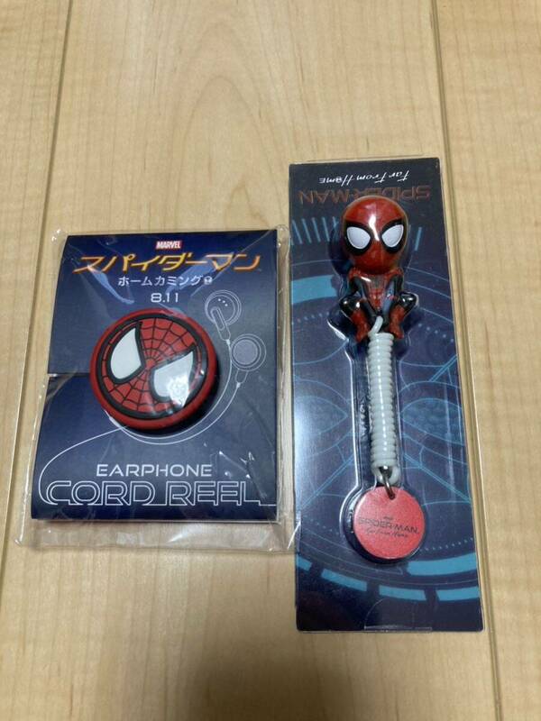 映画　マーベル　スパイダーマン　前売り特典　イヤホンリール　くるくるウェブ付きミニフィギュア