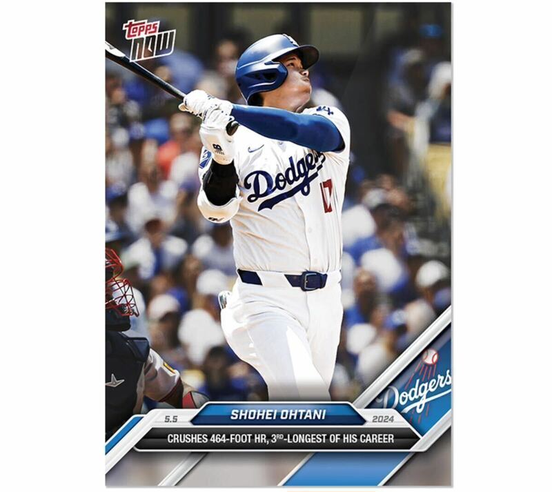 Topps now 161 大谷翔平 141m特大10号ホームランカードあ9