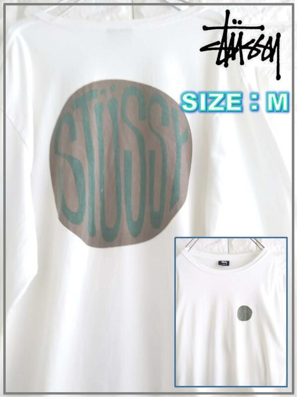 Stussy ステューシー ビッグロゴ Ｔシャツ ホワイト　3670