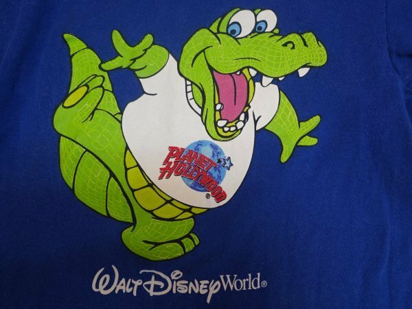 プラネットハリウッド　ディズニーワールド　90sビンテージTシャツ。USA製　激レア。