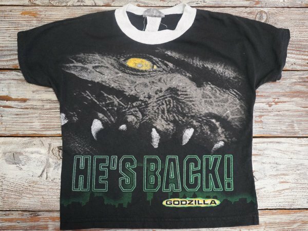 ゴジラ　90sビンテージTシャツ。ハリウッド映画版　GODZILLA