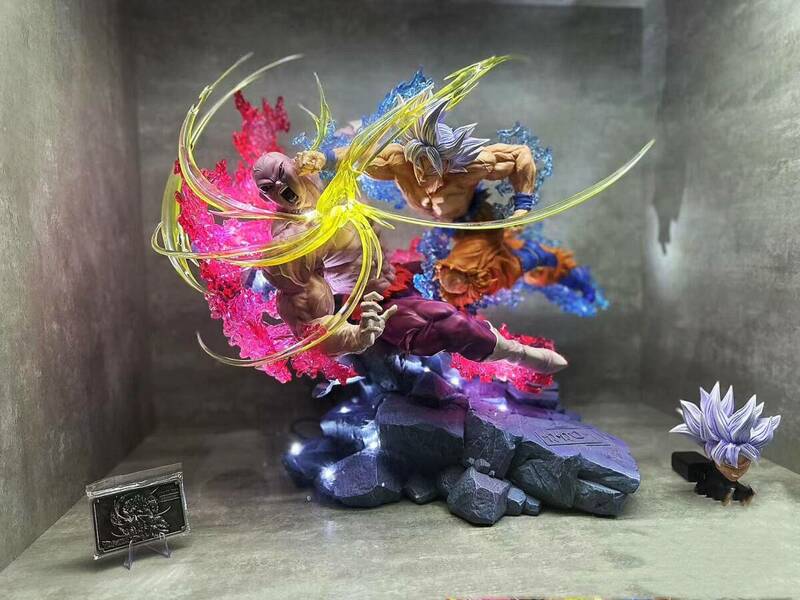 身勝手の極意ごくうVSジレンフィギュアガレージキットエフェクト台座フィギュア樹脂POLYSTONE製gk手作り塗装済み完成品数量限定スタチュー