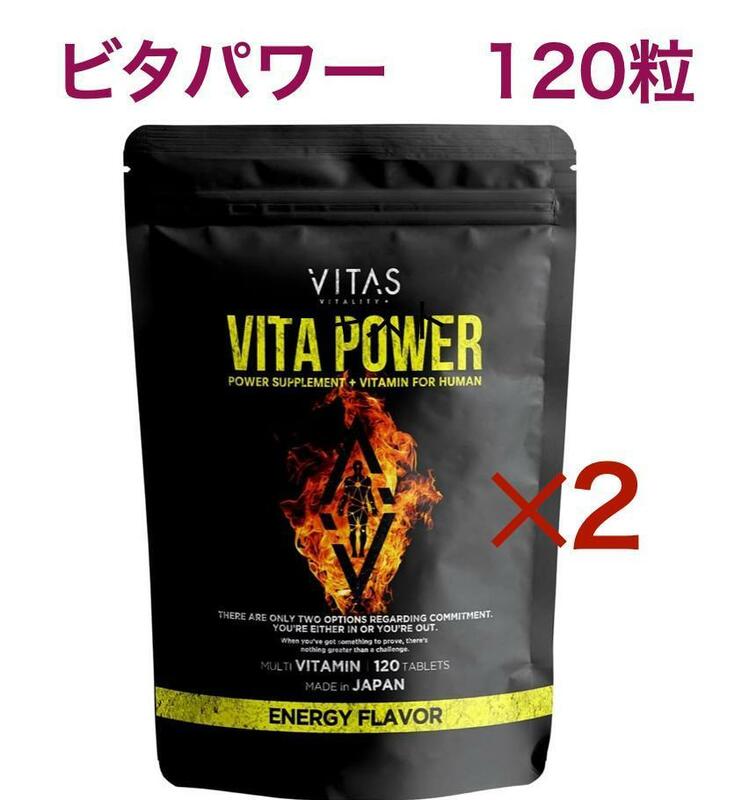 VITAS（バイタス）ビタパワー マカ 亜鉛 マルチビタミン 120粒×2袋