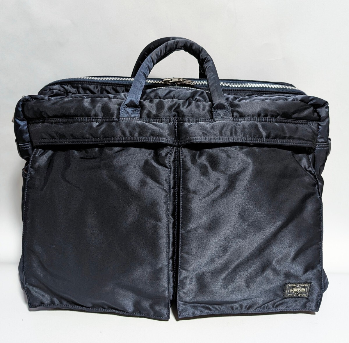 ★美品★ HEAD PORTER TANKER ダッフルバッグ オーバーナイター バッグ タンカー 2層式 ネイビー 