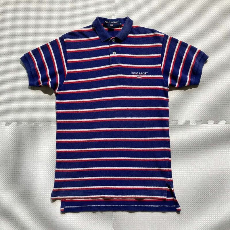 POLO SPORT ポロスポーツ Polo by Ralph Lauren ラルフローレン ボーダー ポロシャツ 半袖 S