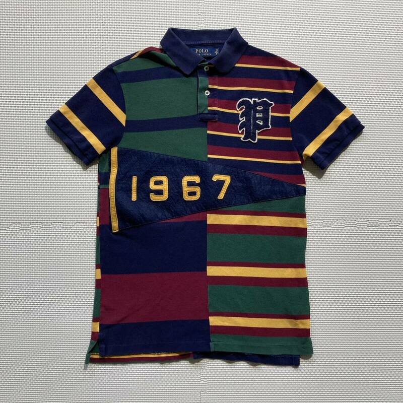 Polo by Ralph Lauren ラルフローレン SLIM FIT 1967 ペナントデザイン ポロシャツ 半袖 M