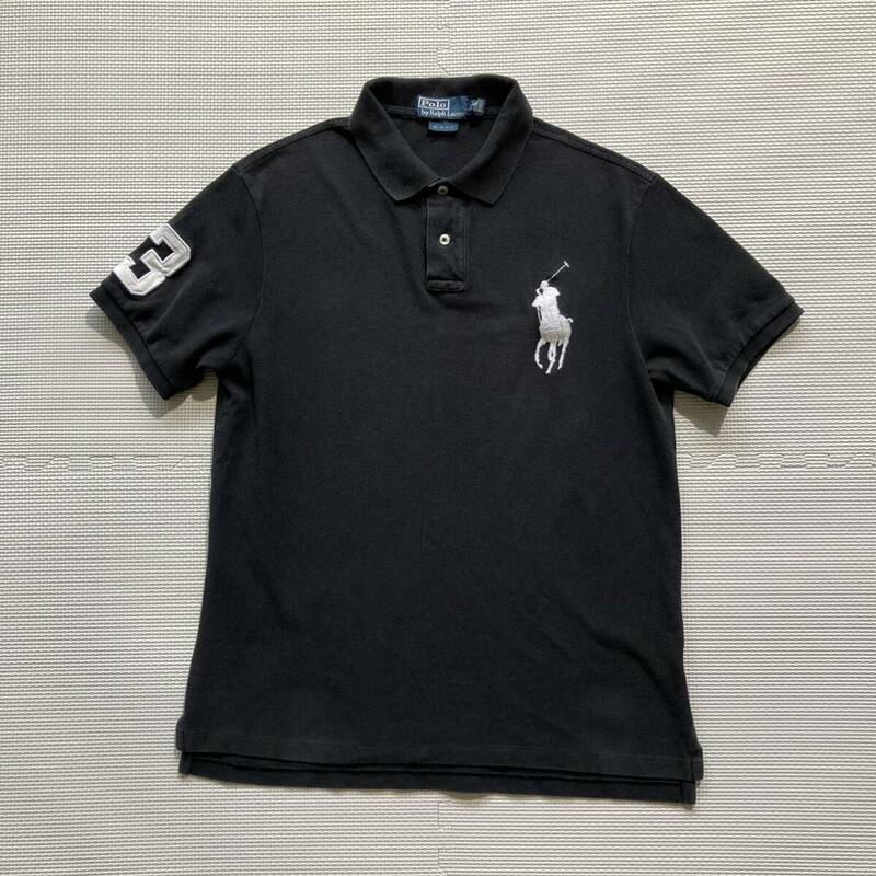 Polo by Ralph Lauren ラルフローレン SLIM FIT ポロシャツ 半袖 ブラック XL