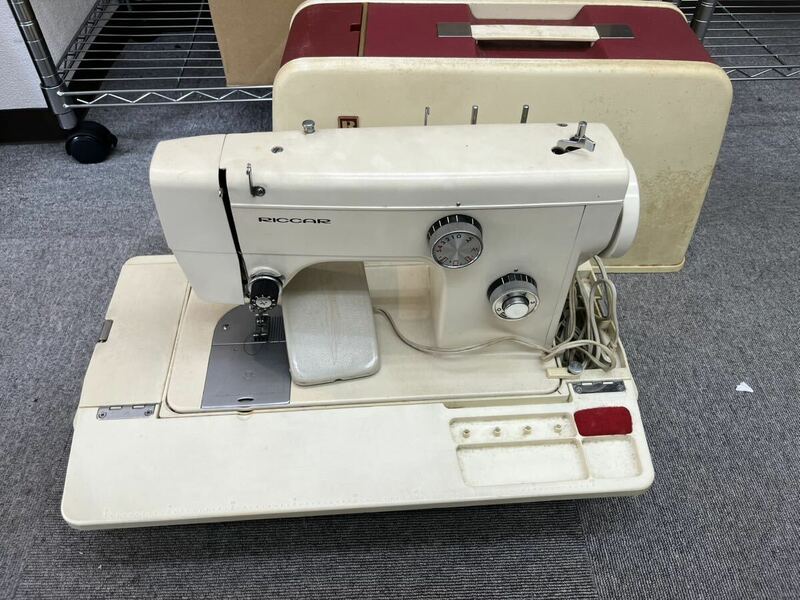 【通電動作確認済み】リッカー RICCAR R-131 ミシン手芸 裁縫 手工芸 ハンドクラフト レトロ アンティーク 