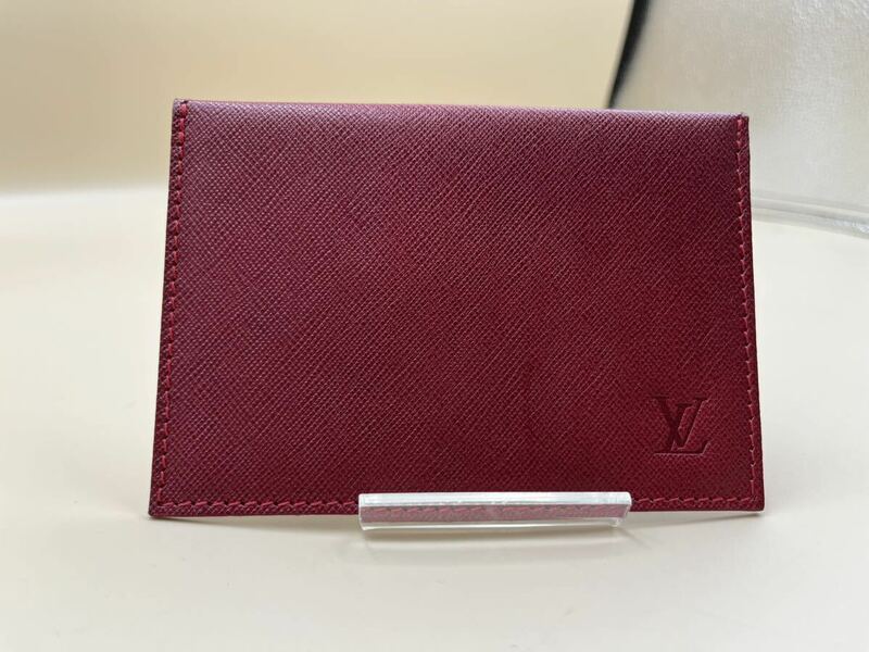 【美品】LOUIS VUITTON ルイヴィトン SL0071 カードケース 赤 レッド レザー 名刺入れ 