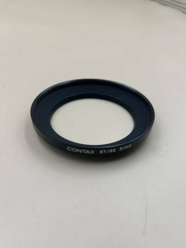 ② 【美品】CONTAX コンタックス 67/86 RING フード取付用リング 一眼レフ カメラ レンズ ブラック カメラアクセサリー