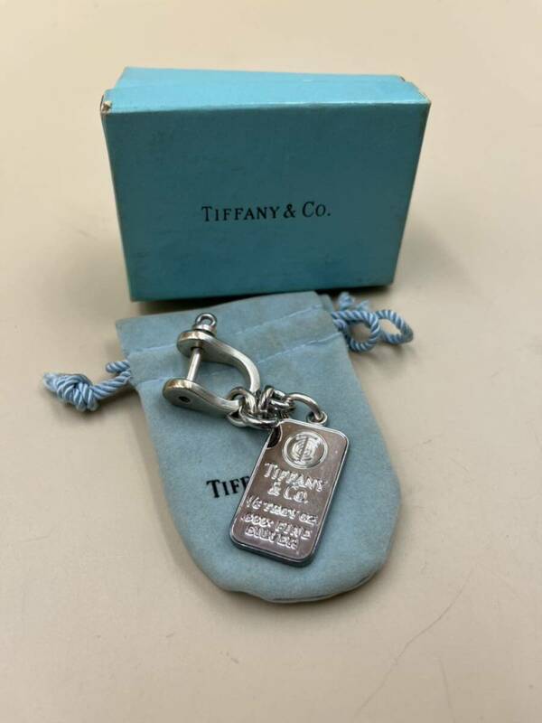 【 極希少 】Tiffany&Co. ヴィンテージ ティファニー インゴット 総重量35.6g シルバー キーリング キーホルダー 999 925アクセサリー 