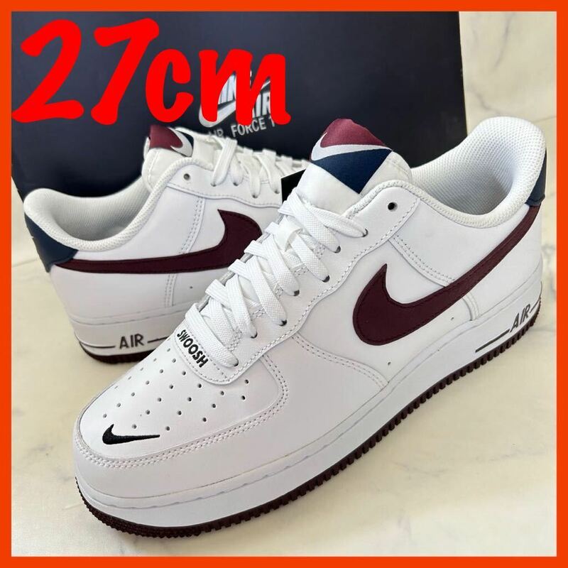 ★送料無料★【新品】27cm AIR FORCE 1 07 LV8 WHITE UNIVERSITY RED ナイキ エアフォース ワン ホワイト ユニバーシティレッド low ロー