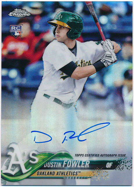 ☆ Dustin Fowler MLB 2018 Topps Chrome RC Rookie Refractor Auto 499枚限定 ルーキーリフラクターオート ダスティン・ファウラー