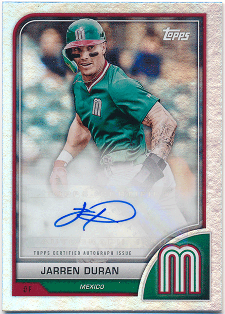 ☆ Jarren Duran 2023 Topps WBC World Baseball Classic Variation Signature Auto 直筆サイン バリエーションオート ジャレン・デュラン