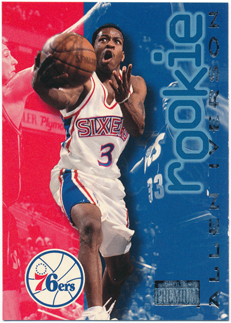 ☆ Allen Iverson NBA 1996-97 Skybox Premium RC #216 Rookie Card ルーキーカード アレン・アイバーソン