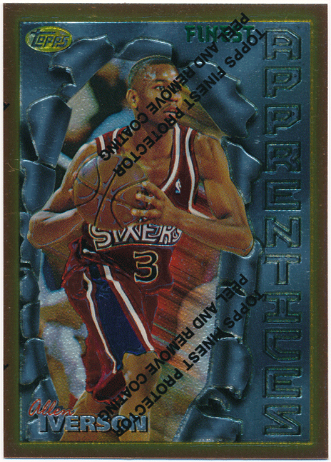 ☆ Allen Iverson NBA 1996-97 Topps Finest RC #69 Rookie Card ルーキーカード アレン・アイバーソン