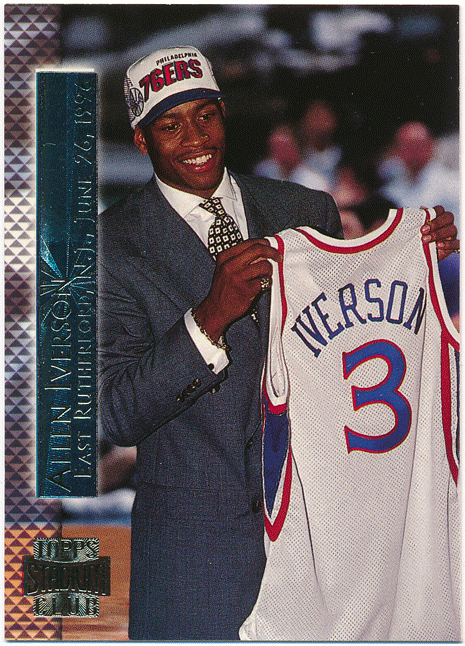 ☆ Allen Iverson NBA 1996-97 Topps Stadium Club RC Rookie Shining Moments ルーキーカード アレン・アイバーソン