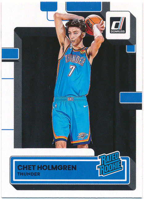 ☆ Chet Holmgren NBA 2022-23 Panini Donruss RC #202 Rated Rookie Card ルーキーカード チェット・ホルムグレン