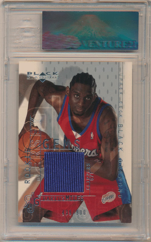 Darius Miles 2000-01 UD Black Diamond RC #131 Rookie Jersey Card 900枚限定 VGR 88 ルーキージャージカード ダリアス・マイルズ