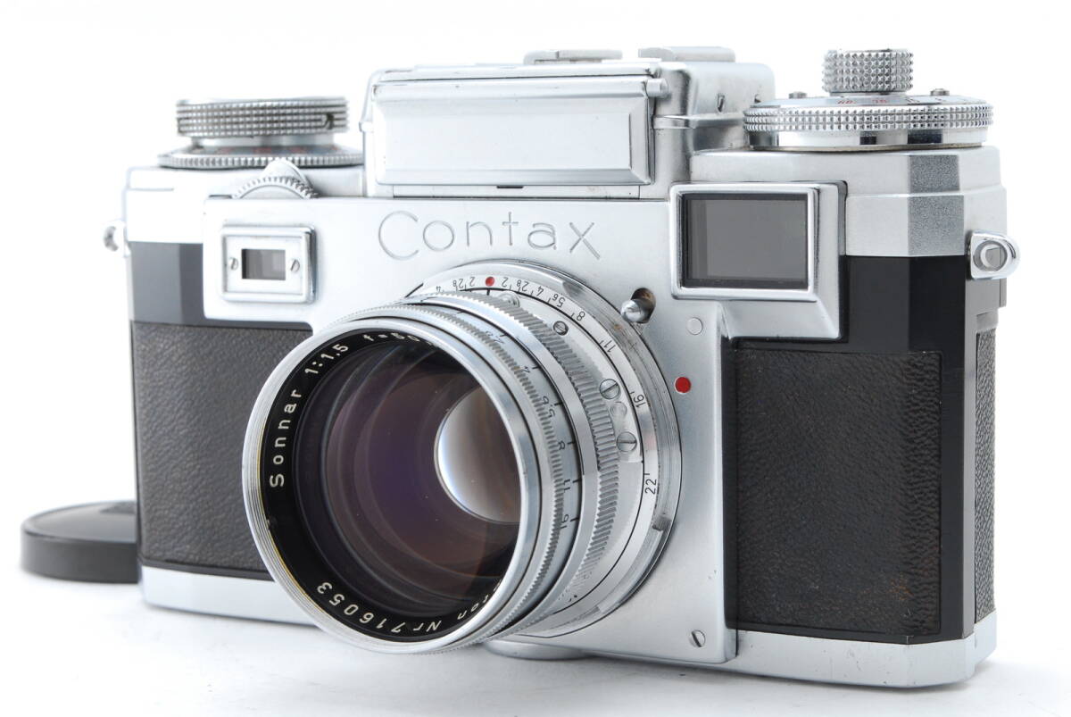 [AB品] ZEISS IKON CONTAX IIIa+Sonnar 50mm F1.5＊後期型＊メーター動作＊11238