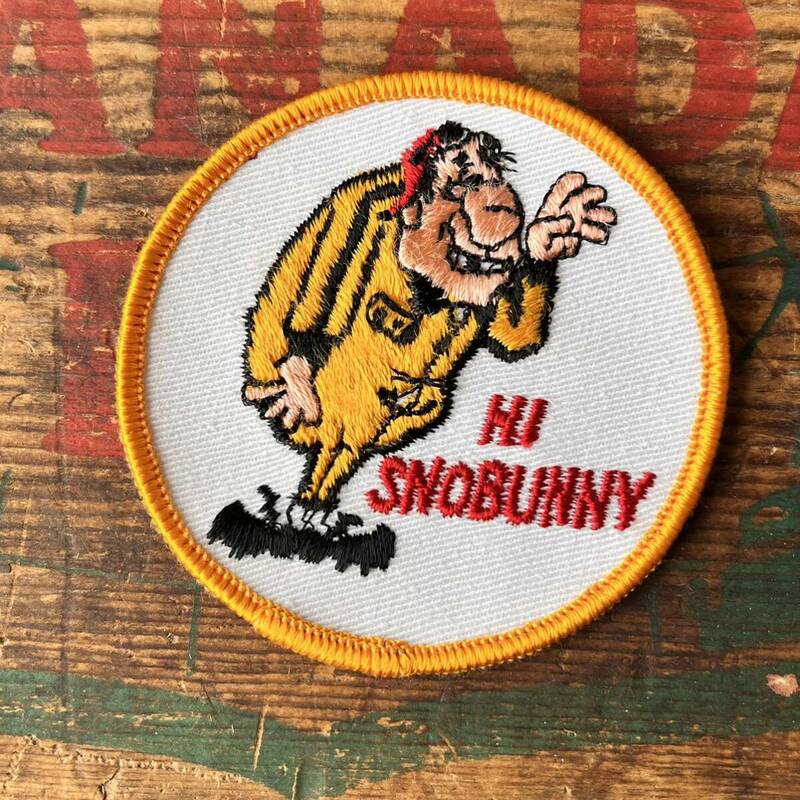 【USA vintage】ワッペン　HI SNOBUNNY スラング　70年代　アメリカ　ビンテージ　パッチ