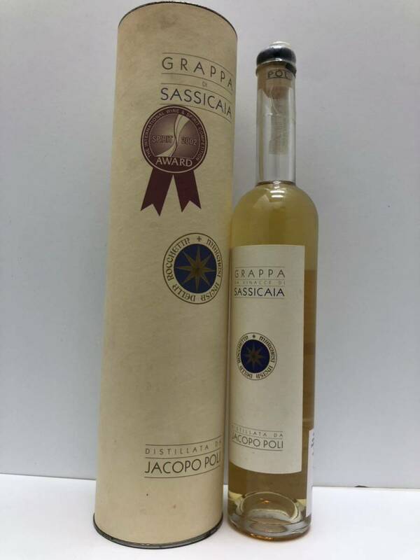 ■未開栓　GRAPPA グラッパ 古酒 サッシカイア グラッパ ヤコポ ポリ 500ml 40% ブランデー 