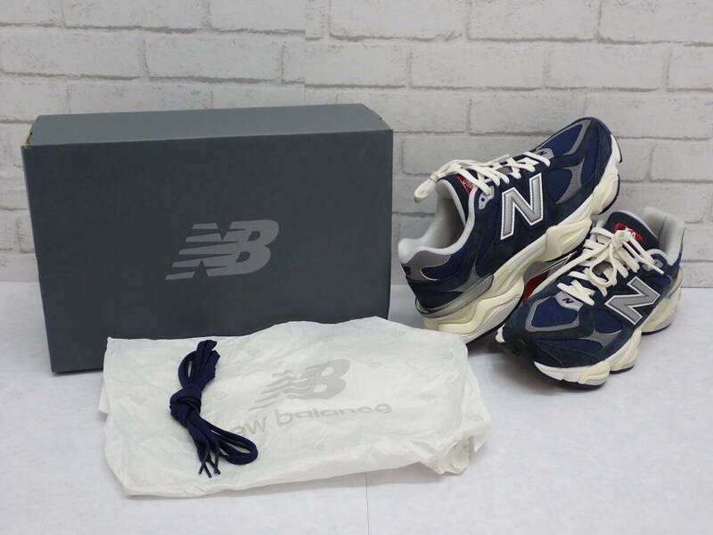 132【1円～】New Balance ニューバランス U9060ECB スニーカー 90/60 ネイビー 26.0cm