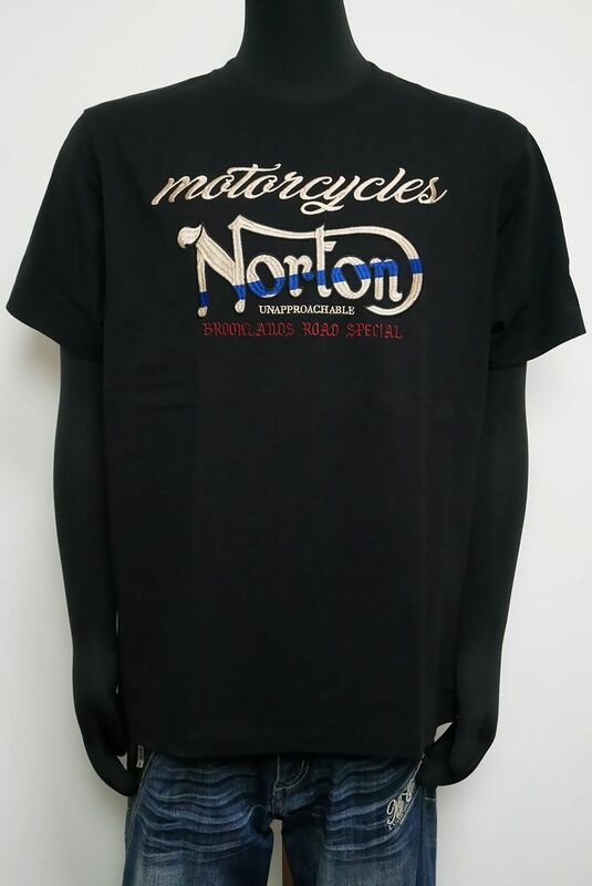 新品 Norton ノートン ネイティブカラー刺繍Tシャツ 黒L 242N1023トップス 半袖