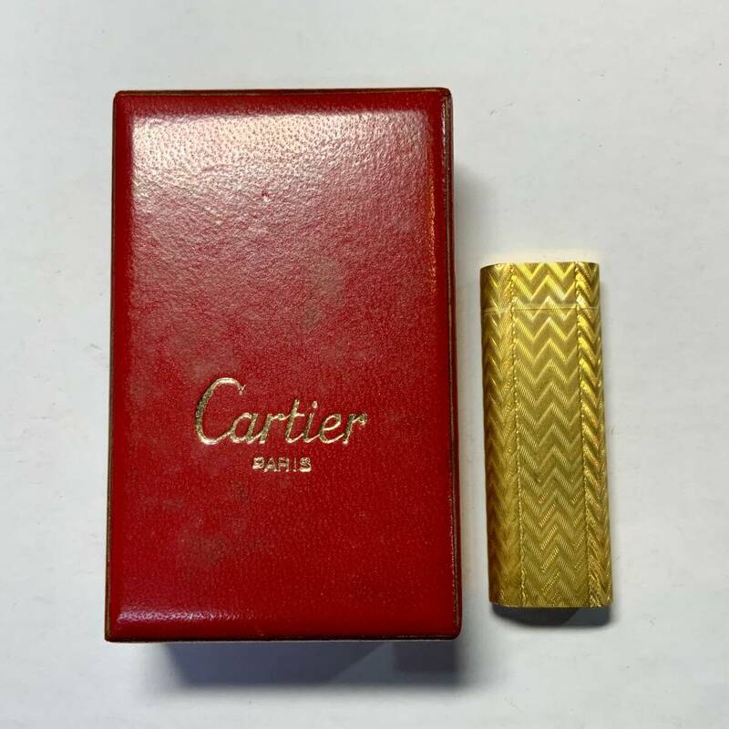 ライター　Cartier カルティエ　ジャンク品　ケース付き