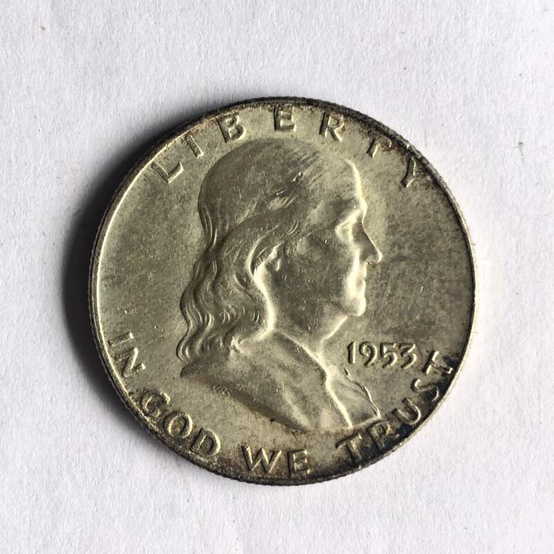 アメリカ50セント銀貨 1953年 no.2