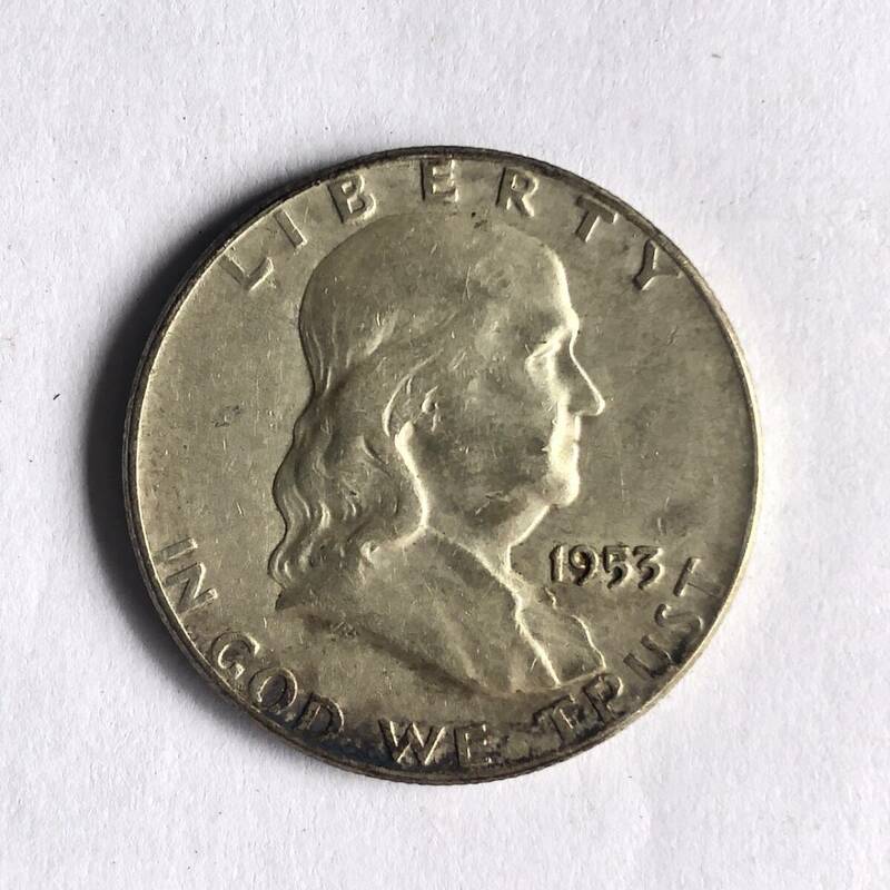 アメリカ50セント銀貨 1953年 no.3