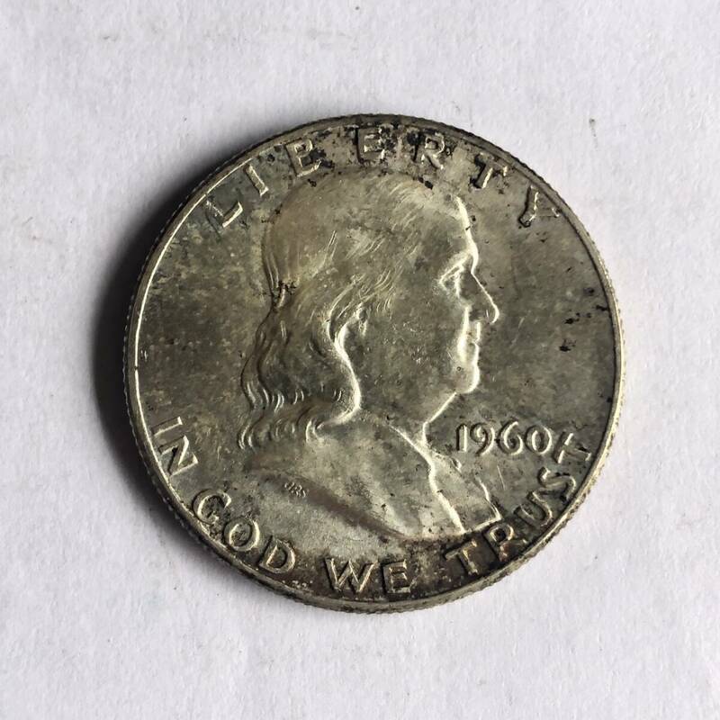 アメリカ50セント銀貨 1960年 no.7