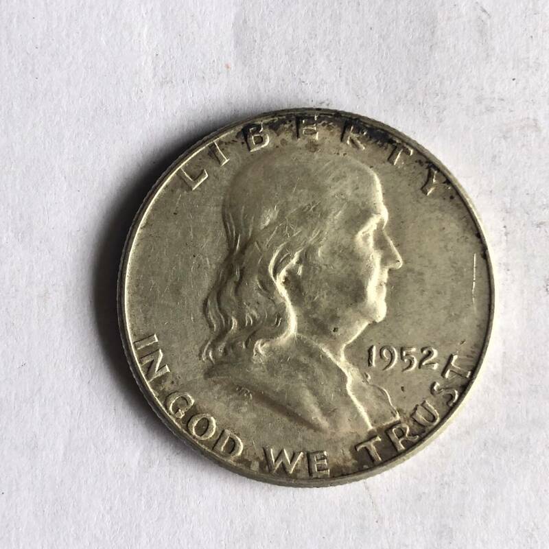 アメリカ50セント銀貨 1952年 no.20