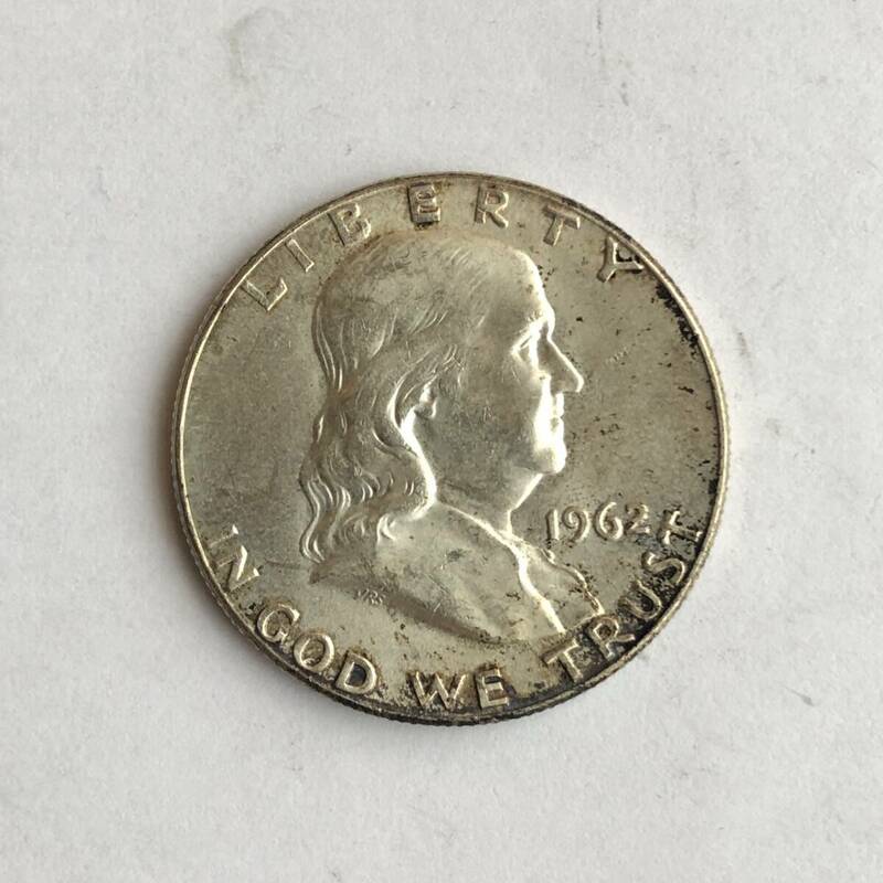 アメリカ50セント銀貨 1962年 no.31