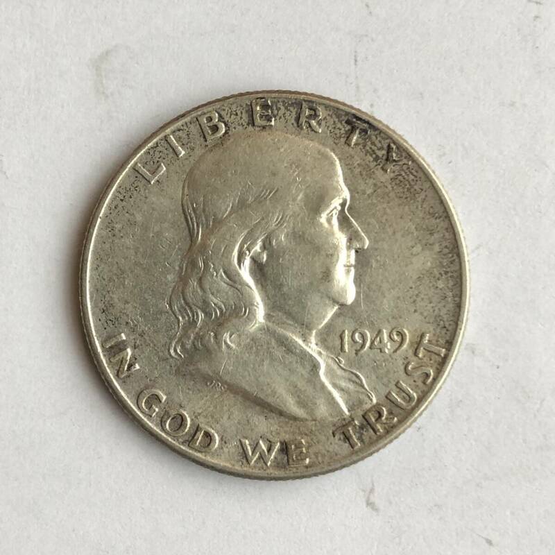 アメリカ50セント銀貨 1949年 no.32