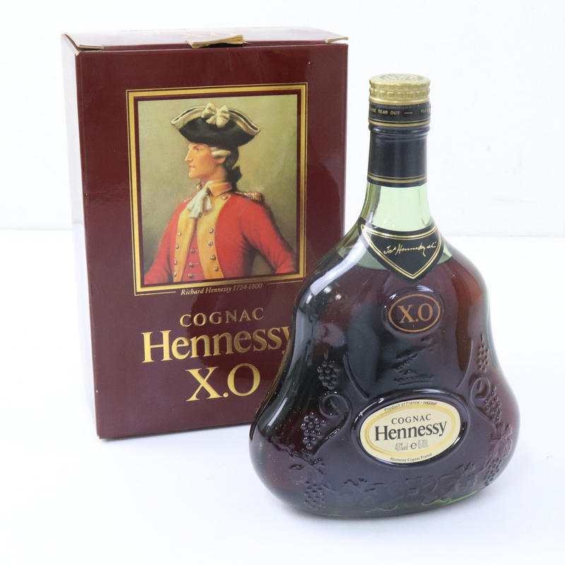 【未開栓】 Hennessy X.O COGNAC ヘネシー コニャック 金キャップ ブランデー お酒 果実酒 古酒 025JLNFD03