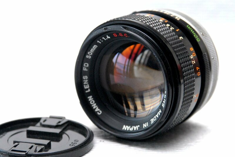 （綺麗）Canon キャノン 純正 FD 50mm 高級単焦点レンズ 1:1.4 S.S.C. 希少な作動品